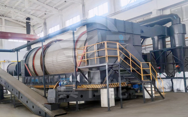 多回程固廢污泥烘干機運行現場 多回程固廢污泥烘干機運行現場